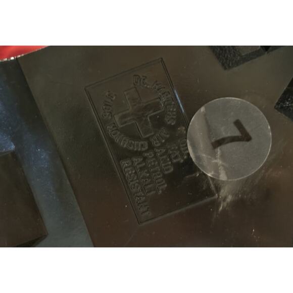 DR MARTENS Air Wave PLATFORM BOOTS, UNISEX Size 6M/7W White/Black - Picture 5 of 8